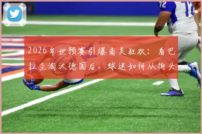 2026年世预赛引爆南美狂欢:看巴拉圭淘汰德国后,球迷如何从街头庆祝到万米高空
